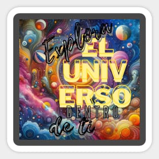 Explora el universo dentro de ti Sticker